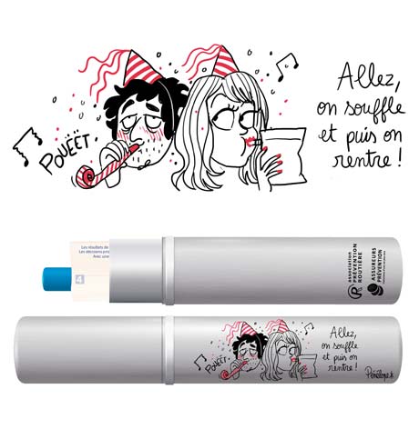 Éthylotest : un étui customisé par Pénélope Bagieu