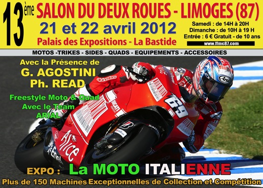 Salon moto : 13e Salon de Limoges les 21 et 22 avril (...)