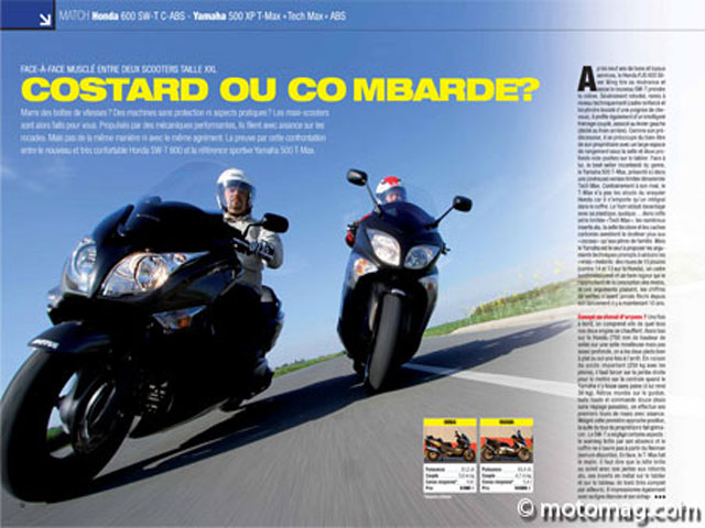 HONDA 600 SW-T C-ABS - YAMAHA 500 XP T-Max « Tech Max » (...)