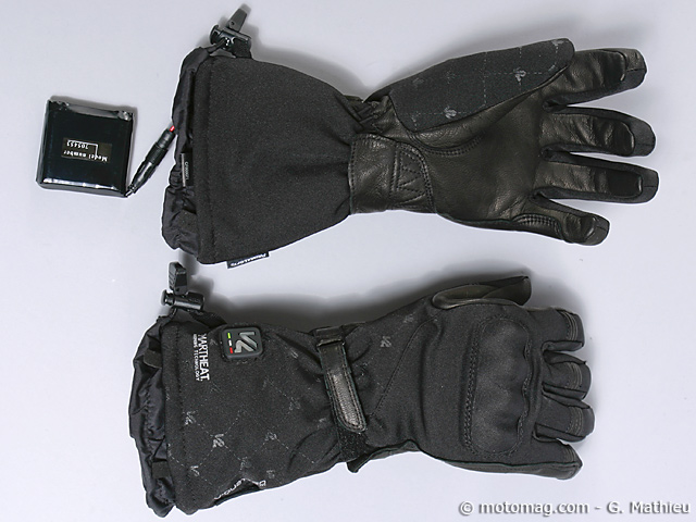 Gants moto chauffants femme V'Quattro Chiara : doigts de ()