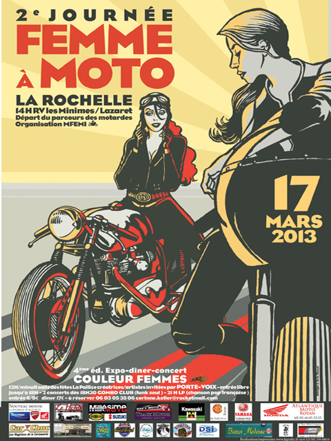 Femmes et moto : défilé à La Rochelle (17) le 17 (...)