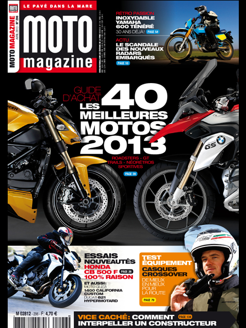 En kiosque : le Moto Magazine d'avril 2013 est (...)