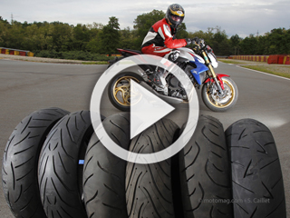 Michelin, Dunlop, Pirelli... 6 pneus moto sport-GT (...)