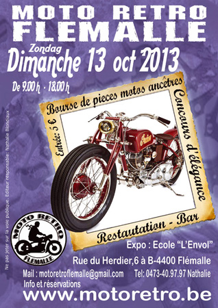 Moto ancienne en Belgique : chinez la pièce à Flémalle