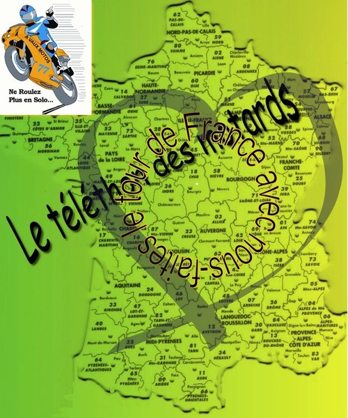 Solidarité : un tour de France à moto pour le Téléthon