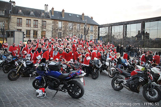 Reims : le Père Noël s'est déguisé en motard de la (...)