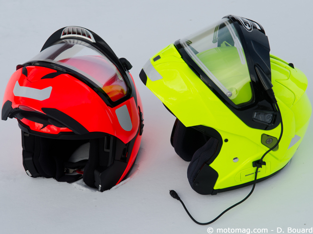 Casque moto : 2 écrans à dégivrage électrique à l'essai