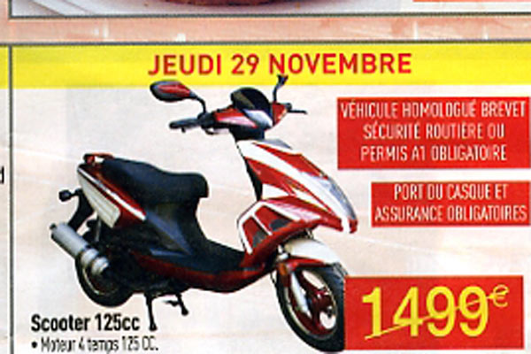 Vente moto : Carrefour mélange les cylindrées