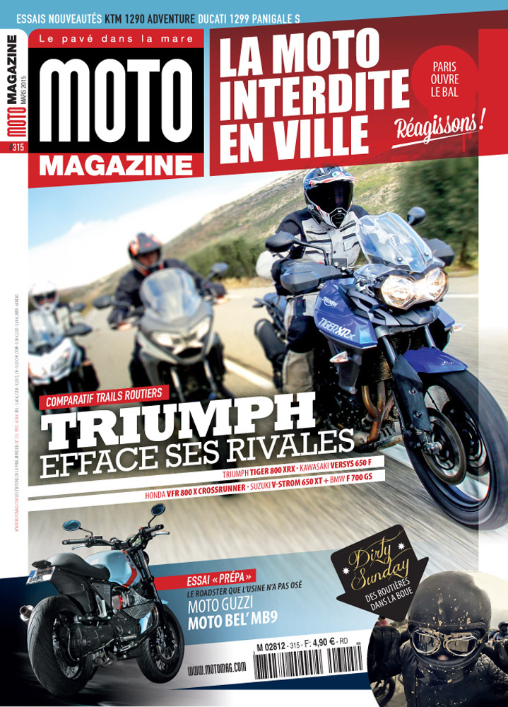 Moto Magazine n°315 de mars 2015 est en kiosque