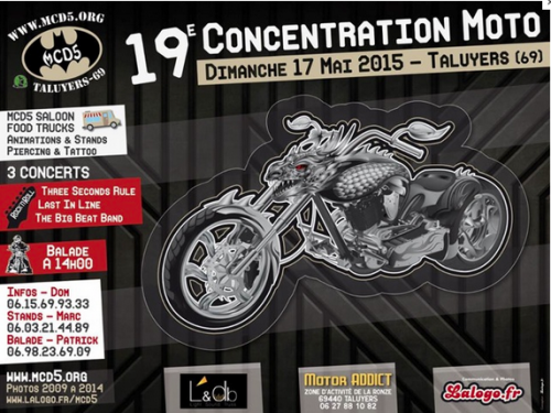 La FFMC du Rhône à la concentration moto de Taluyers