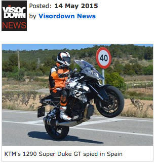 Une version GT de la KTM 1290 Super Duke en test en (...)