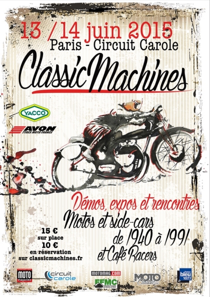 Classic machines à Carole (93) : 300 motos en piste les (...)