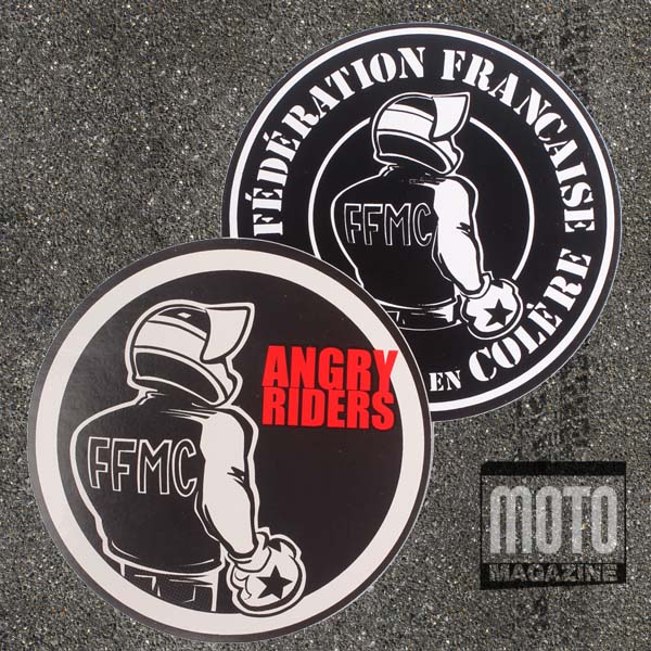 Le kit de 2 motocollants FFMC "Motards en (...)