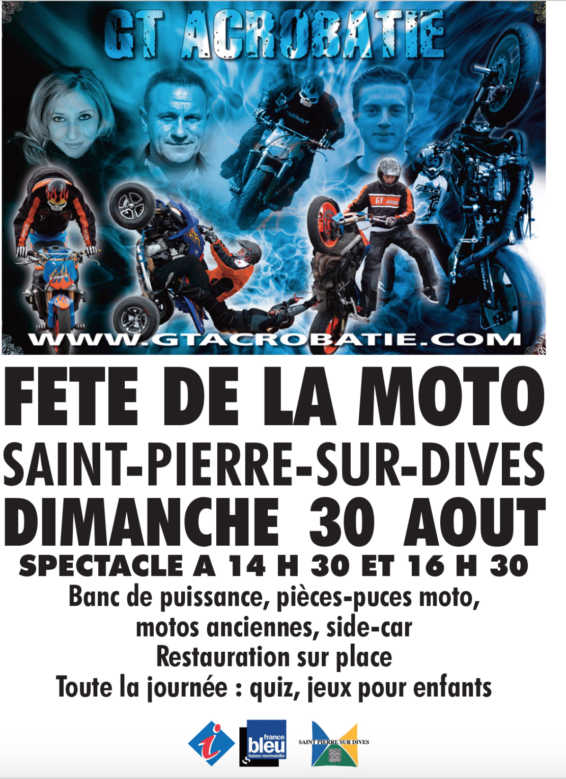 Fête de la moto à Saint-Pierre-sur-Dives (Calvados)
