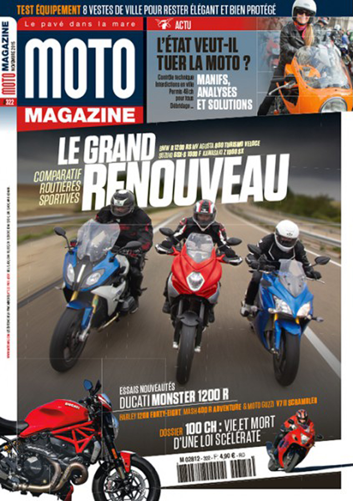 En kiosque : le Moto Magazine de novembre 2015 vient de (...)