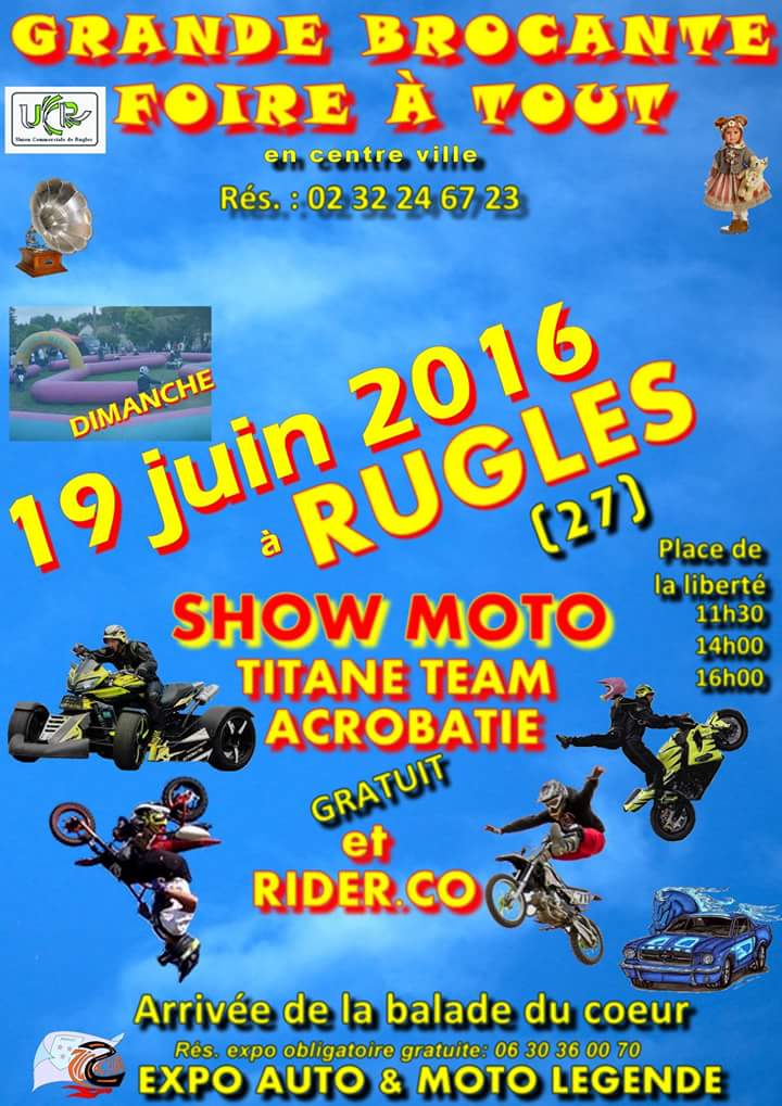 Show moto et expo auto moto de légende à Rugles (...)