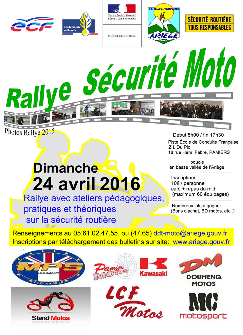 Rallye moto de sécurité routière en Ariège (09)
