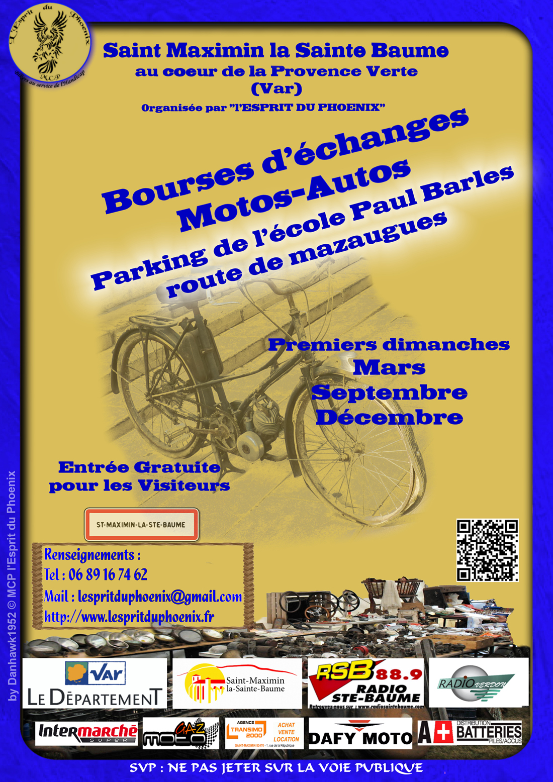 Bourse d'échange moto de l'Esprit du Phoenix (...)