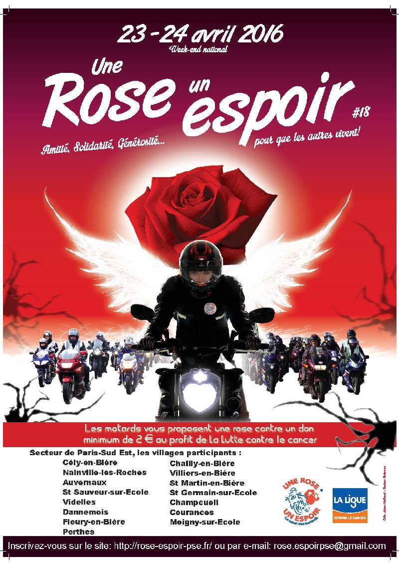 Collecte Une Rose un Espoir Paris Sud-Est (77)