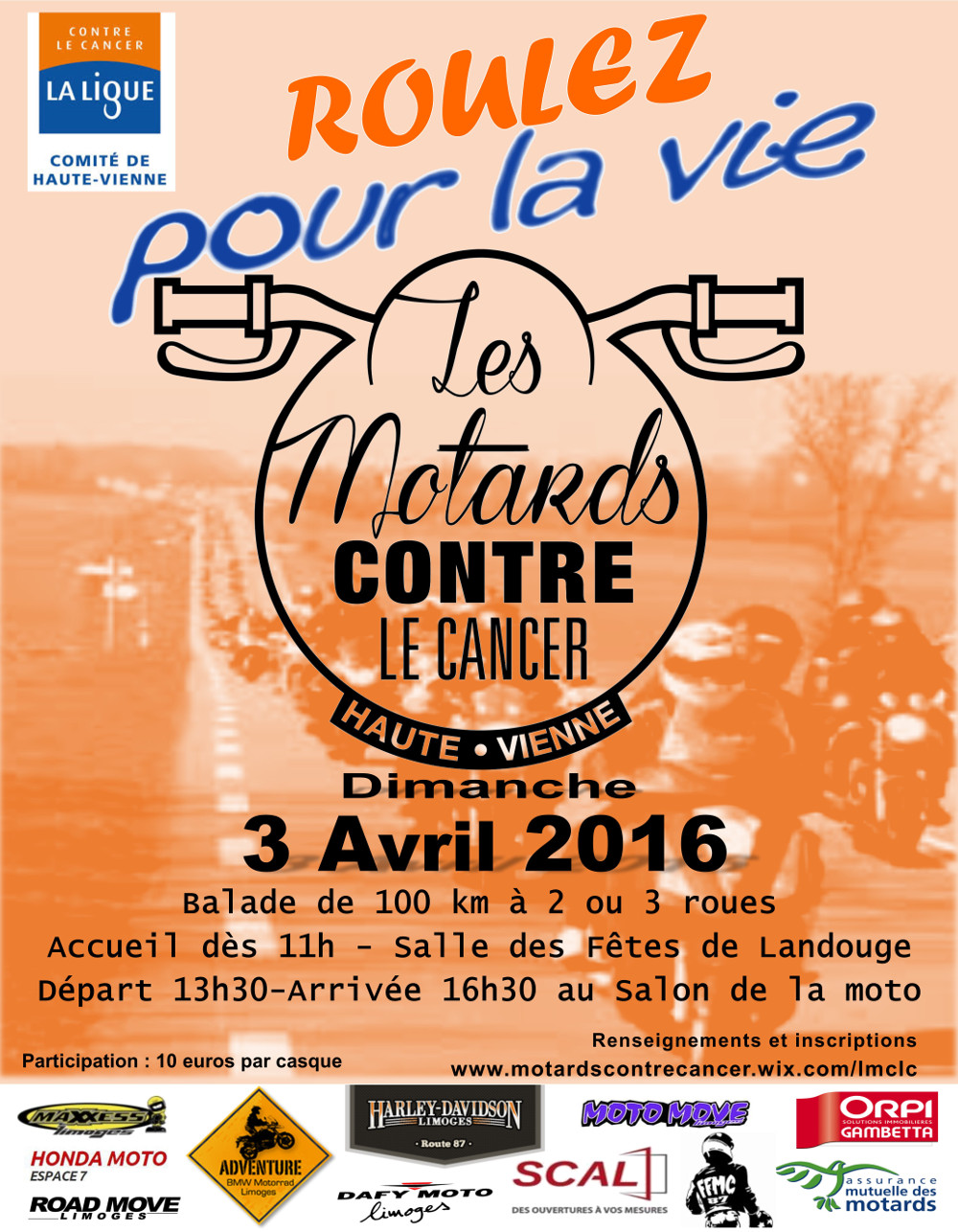 Roulez pour la vie, les motards contre le cancer (...)