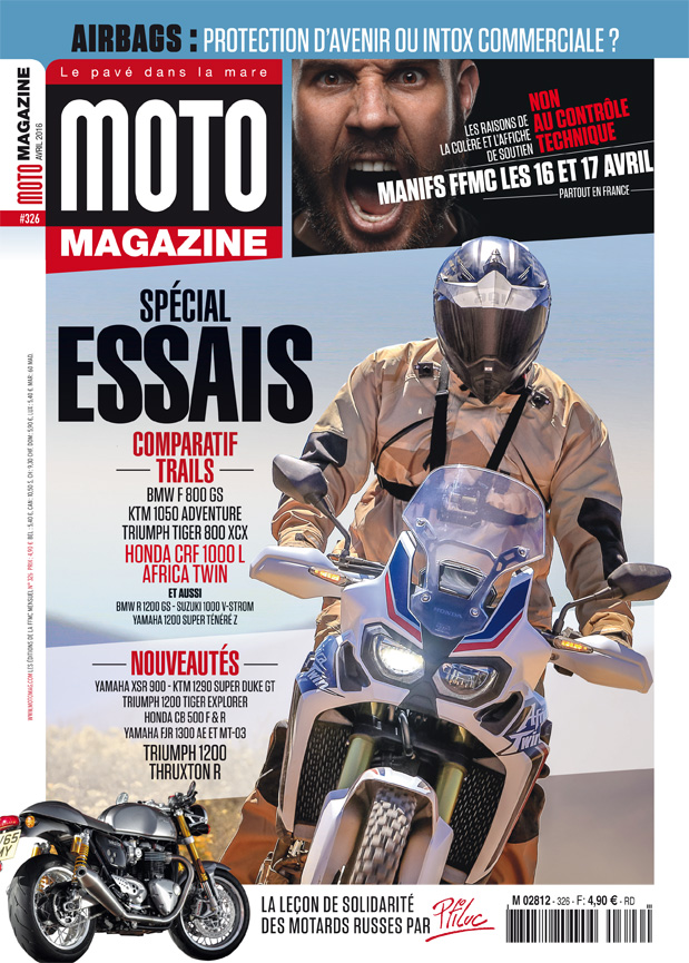 Parution de Moto Magazine n°326 d'avril 2016 : appel (...)