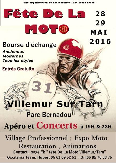 Fête de la moto à Villenmur-sur-Tarn (31)