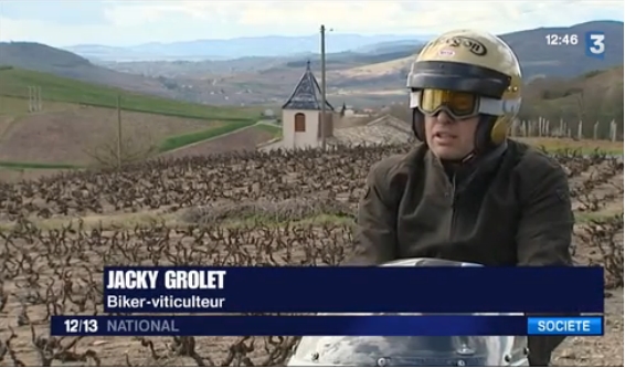 Vu à la télé : le viticulteur motard Jacky Grolet sur sa (...)