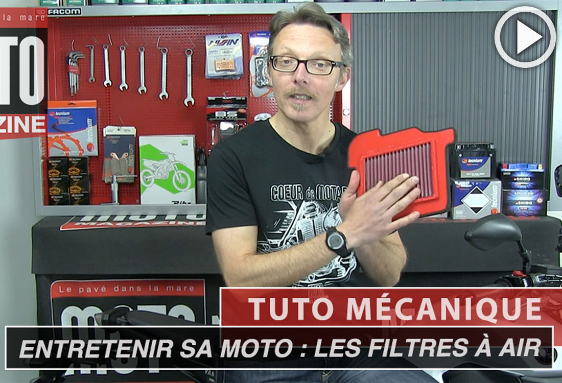Tuto mécanique moto : entretenir un filtre à air