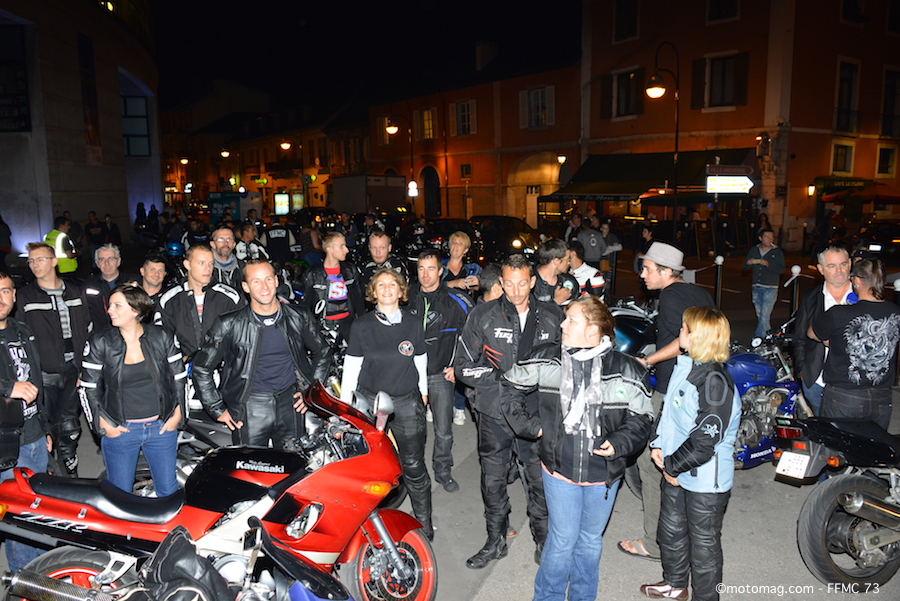 150 motards à la Nuit 2-roues de la FFMC à Chambéry (...)