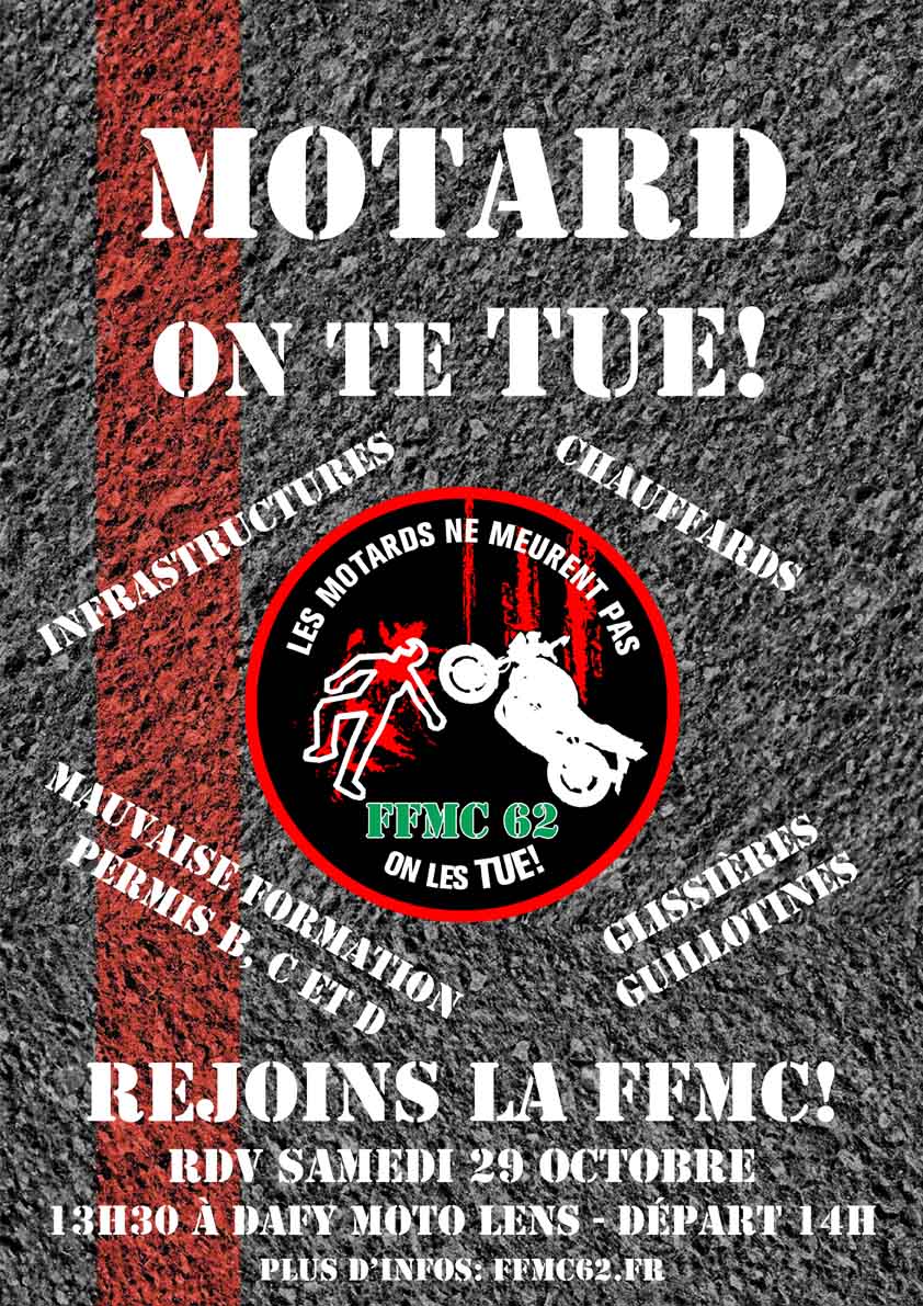 Manifestation et hommage de la FFMC 62 à des victimes (...)