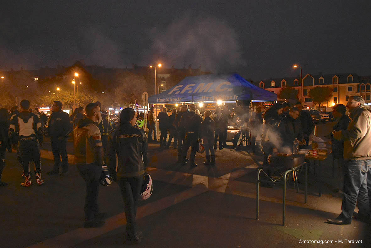 Nuit 2-roues de la FFMC 14 à Caen
