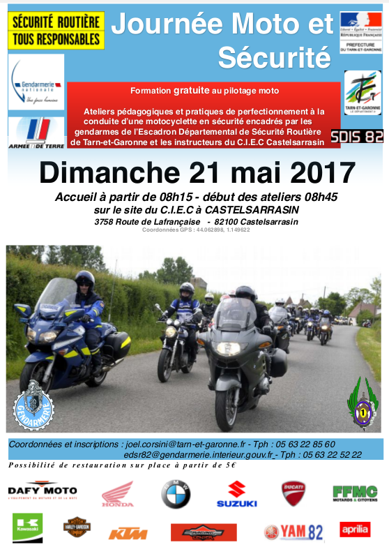 Journée de formation moto à Castelsarrasin (82)