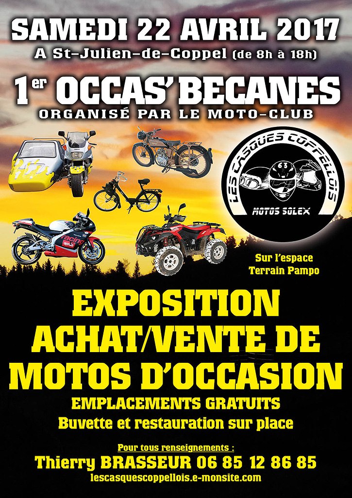 Premier Occas'Bécanes à Saint-Julien-de-Coppel (...)