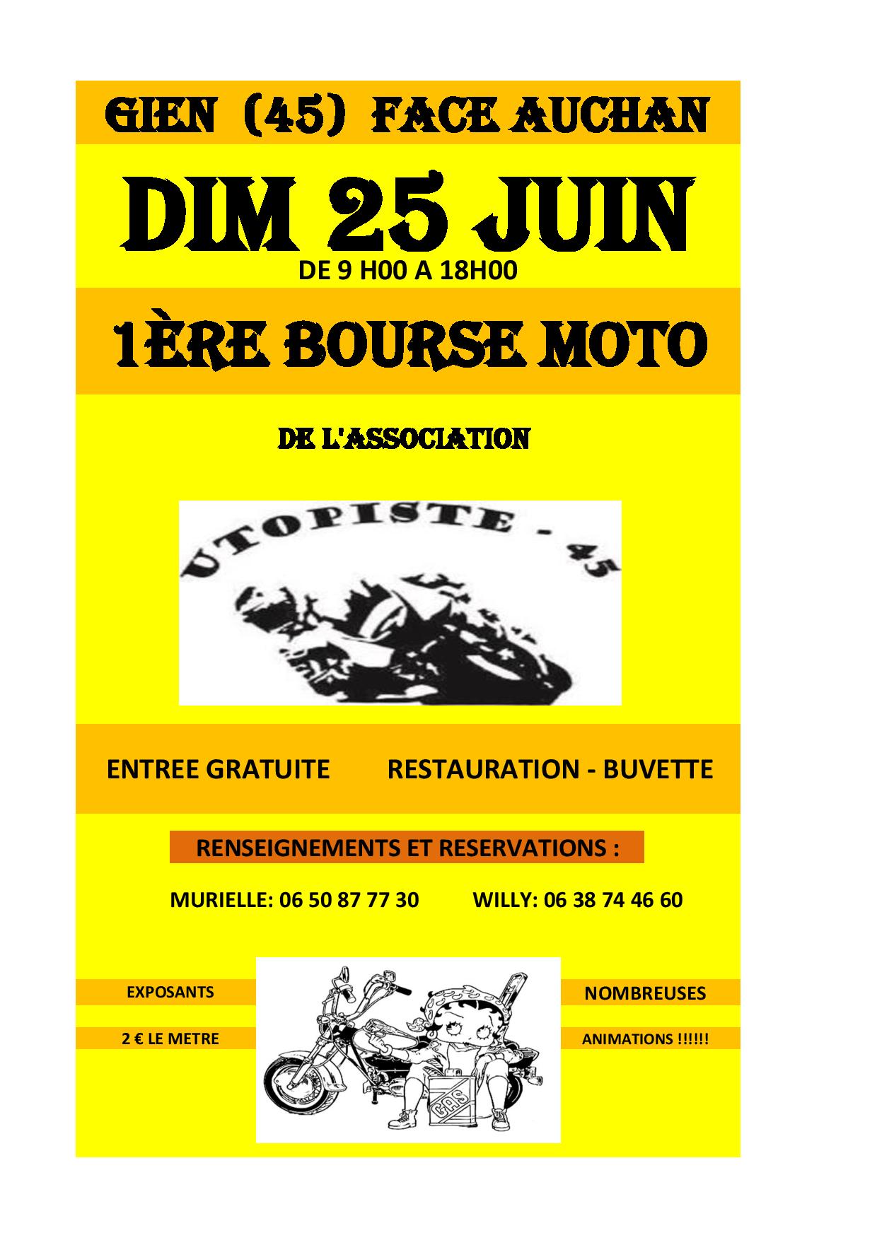 Première bourse moto de l'association Utopiste (45)