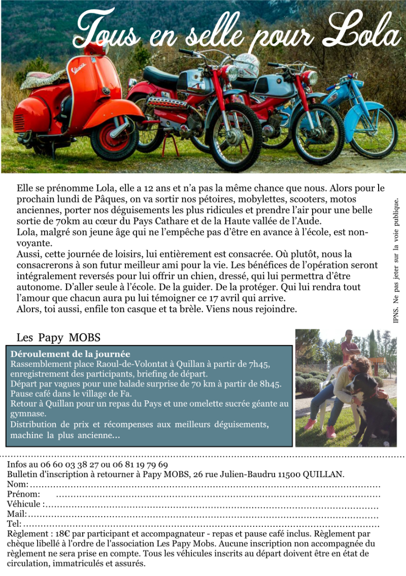 Balade moto cyclo solidaire : la Ronde des pétochons à (...)