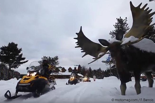 Rêve de motard : un raid motoneige au Québec (+vidéo)