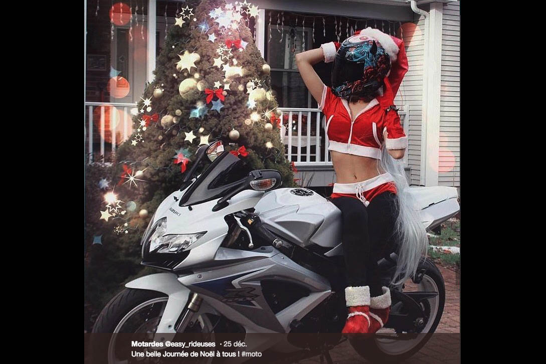 Sur Twitter, les motards se lâchent à Noël