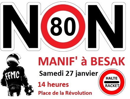 Manifestation contre le 80km/h de la FFMC du Doubs à (...)