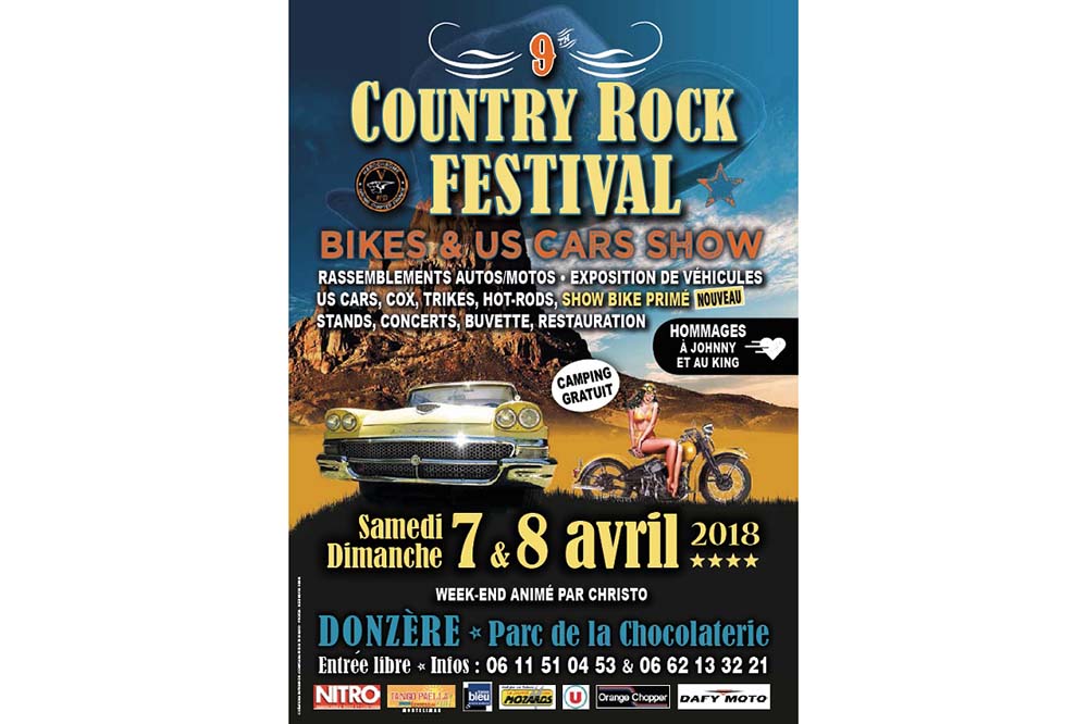 9e Country rock festival bikes & us cars show (...)