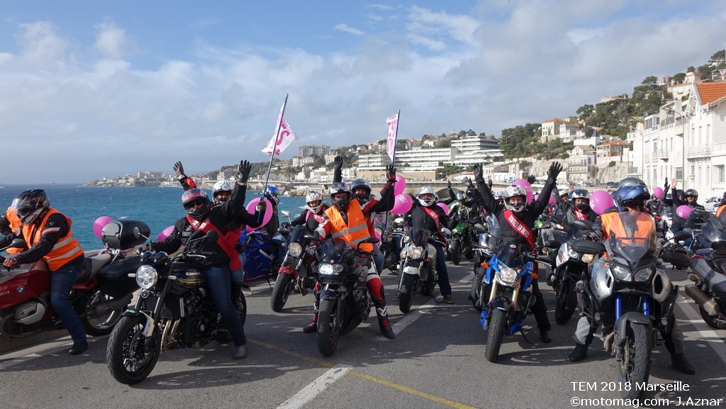 Marseille : défilé de Toutes en Moto 2018
