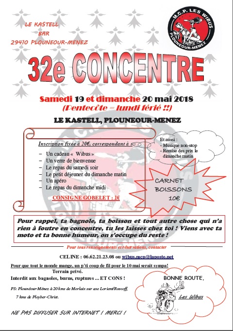 32e concentration moto du MCP Les Wibus à Plounéour-Ménez (...)