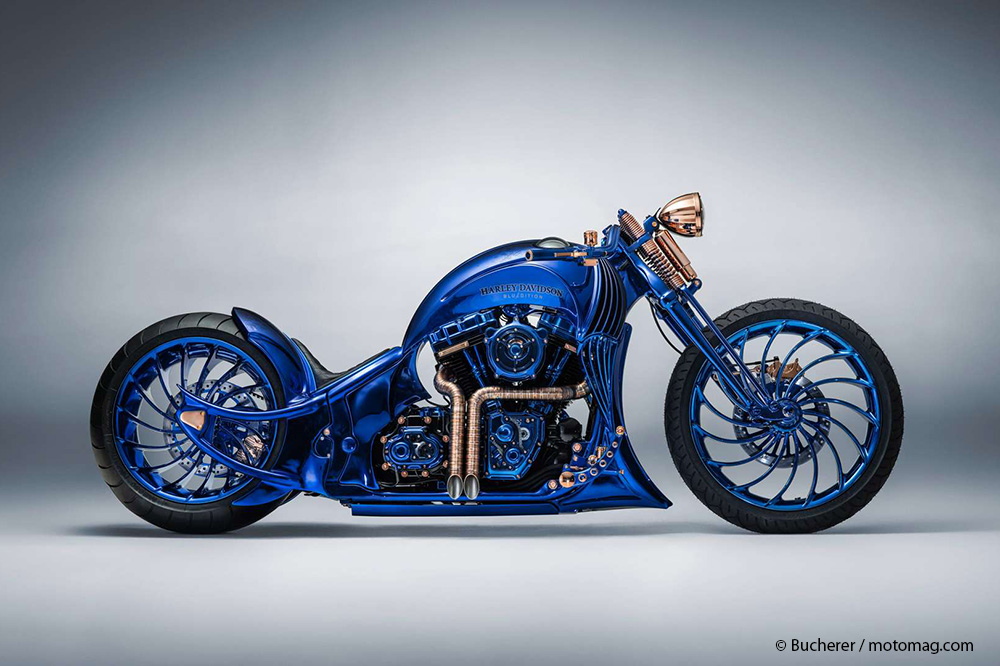 Harley-Davidson Bucherer Blue Editions : la moto qui (...)