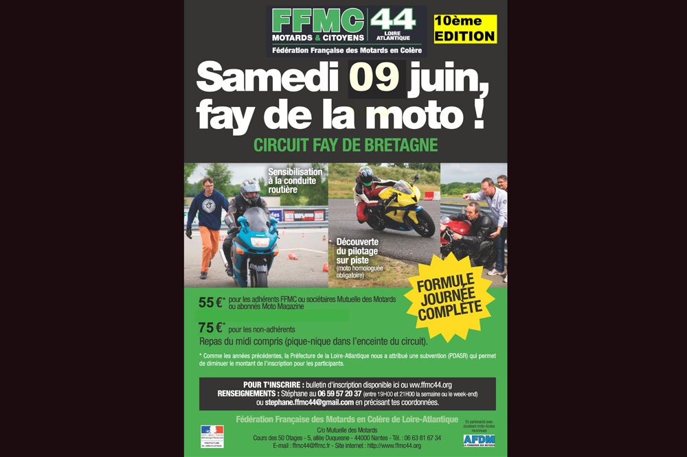 Journée « Fay de la moto » sur le circuit de Fay-de-Bretagne