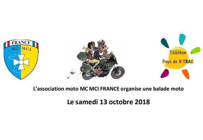 Balade moto du MC MCI France en faveur du Téléthon (...)