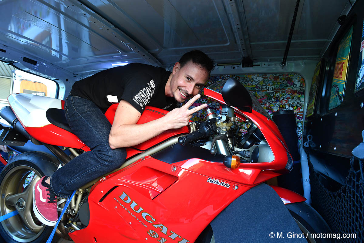 Bruno a remporté la Ducati 916 mise en jeu par la (...)