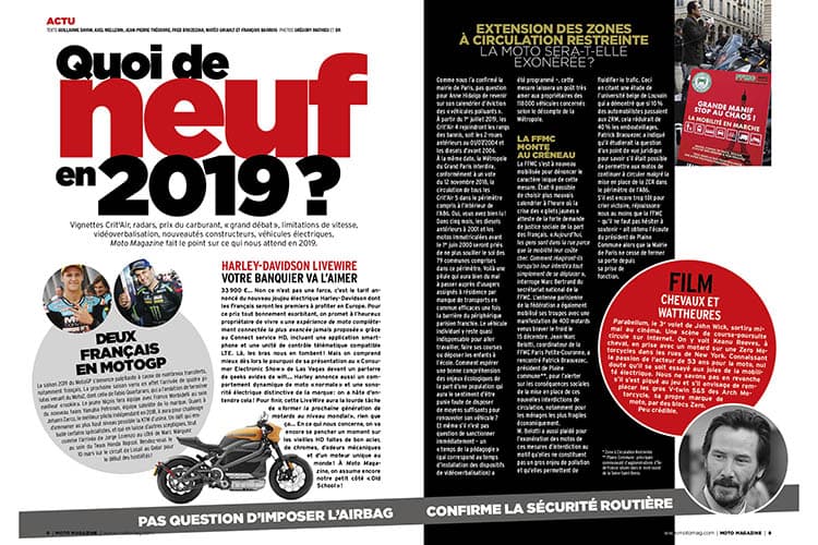 Édito du Moto Magazine n°354 de février 2019 : du neuf en (...)