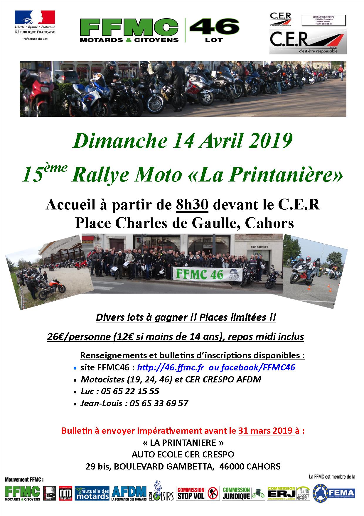 15e rallye touristique la Printanière (Lot)