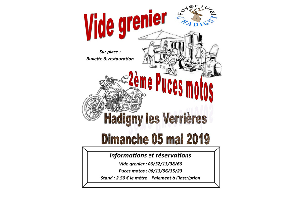 Puces motos d'Hadigny-les-Verrières (Vosges)