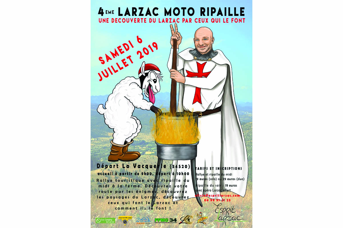 4e édition du Larzac Moto Ripaille (Hérault)