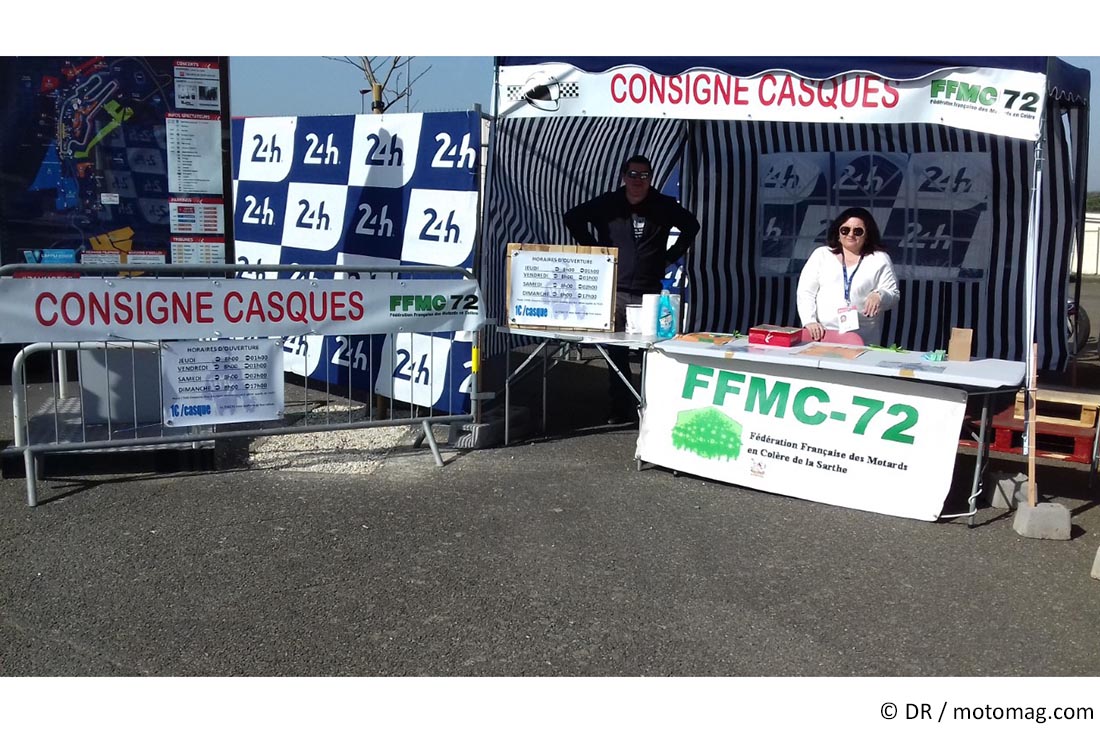 Consigne casques de la FFMC aux 24H camions du Mans (...)